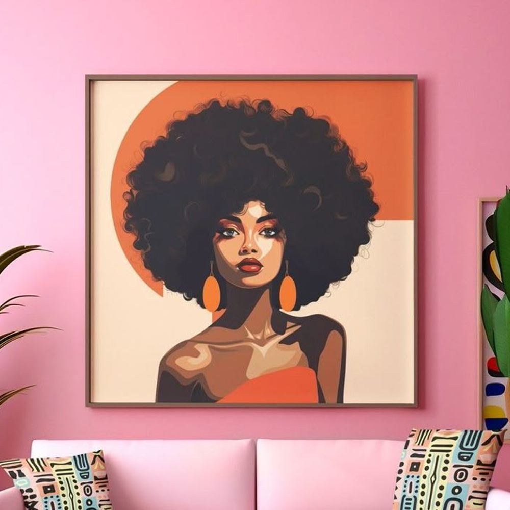 Artist working on a custom art piece